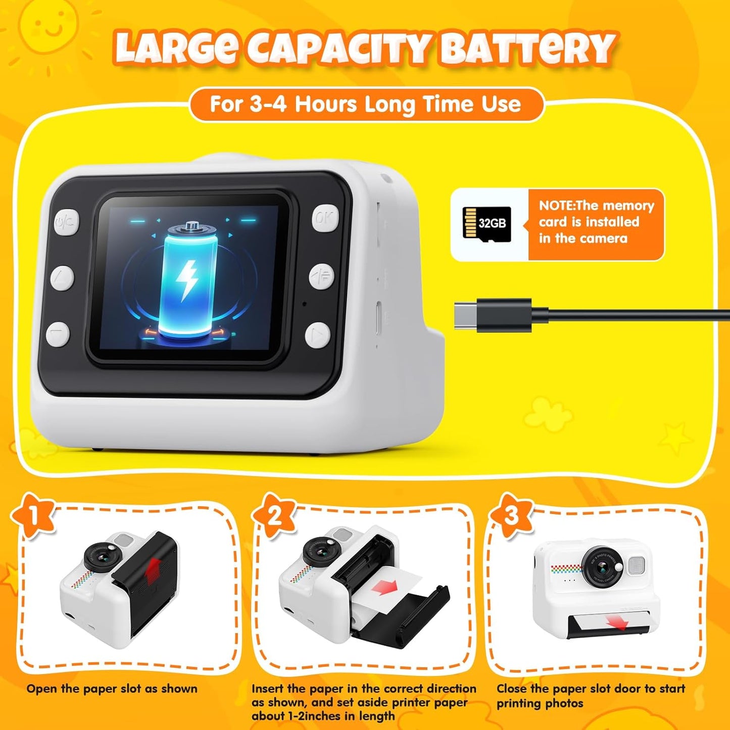 Instant Kids Photo Camera