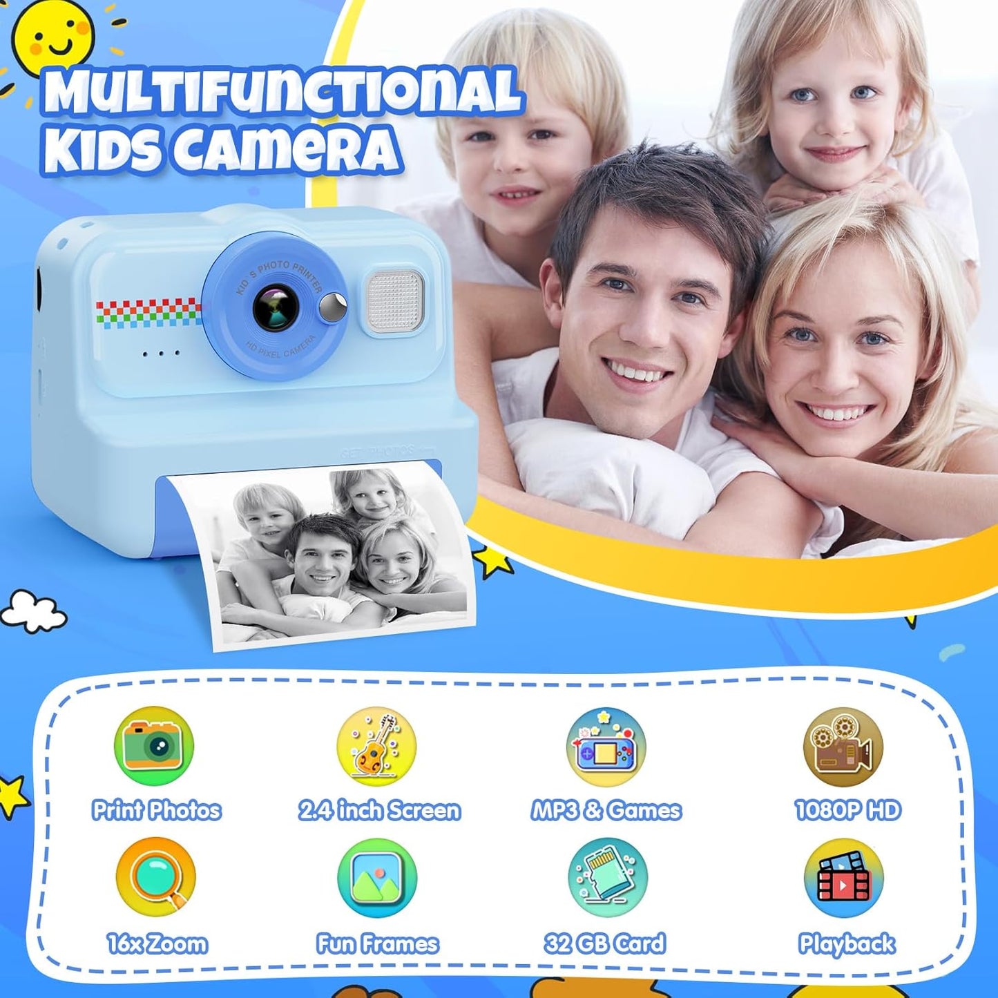 Instant Kids Photo Camera