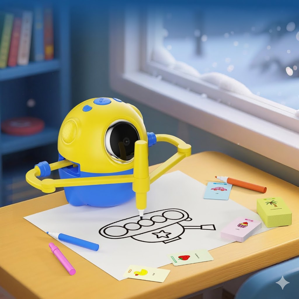 Drawing Robot for Kids with 150 Cards