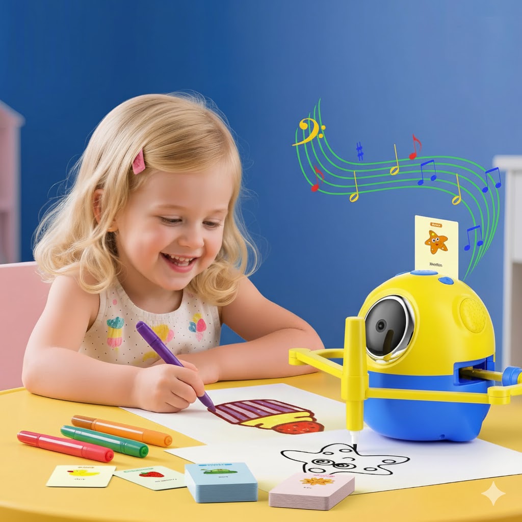 Drawing Robot for Kids with 150 Cards