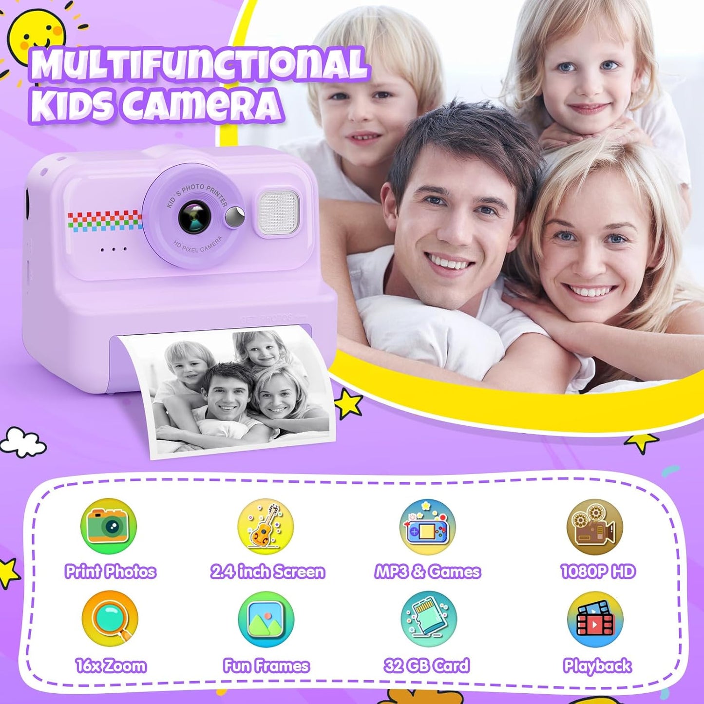 Instant Kids Photo Camera