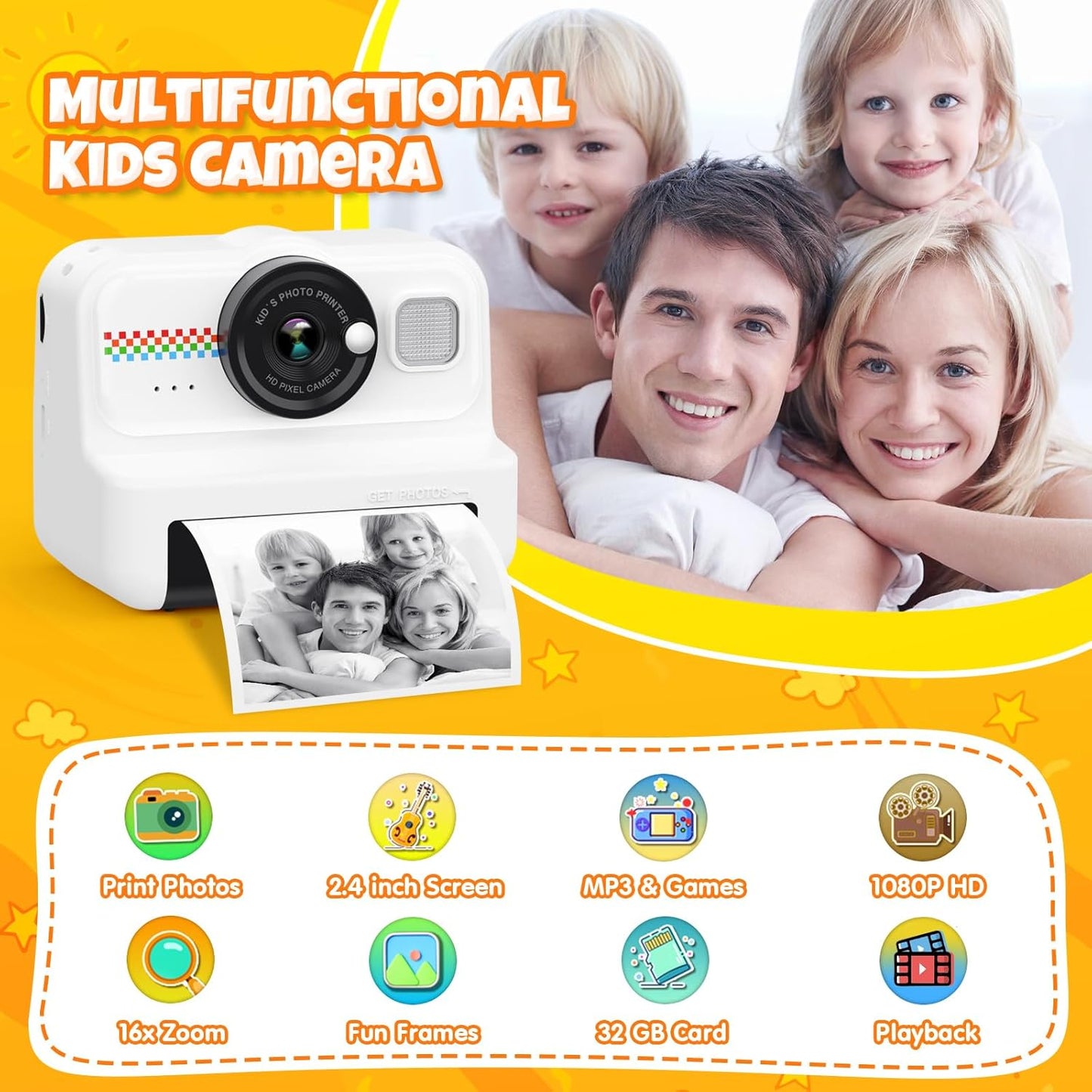 Instant Kids Photo Camera